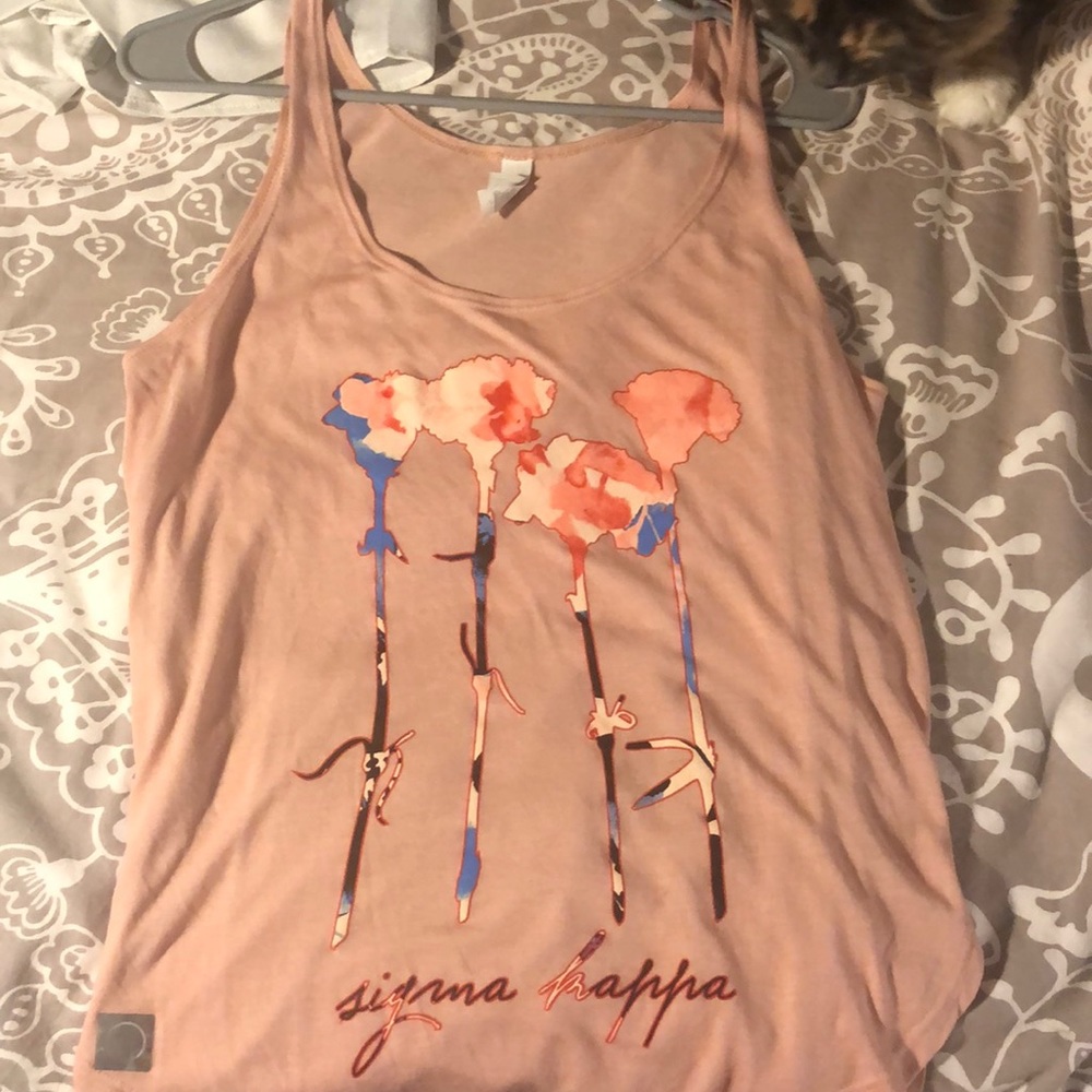 Sigma kappa tank pink small